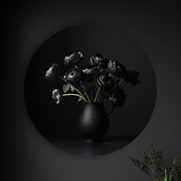 Minimalistic Flowers Black RND