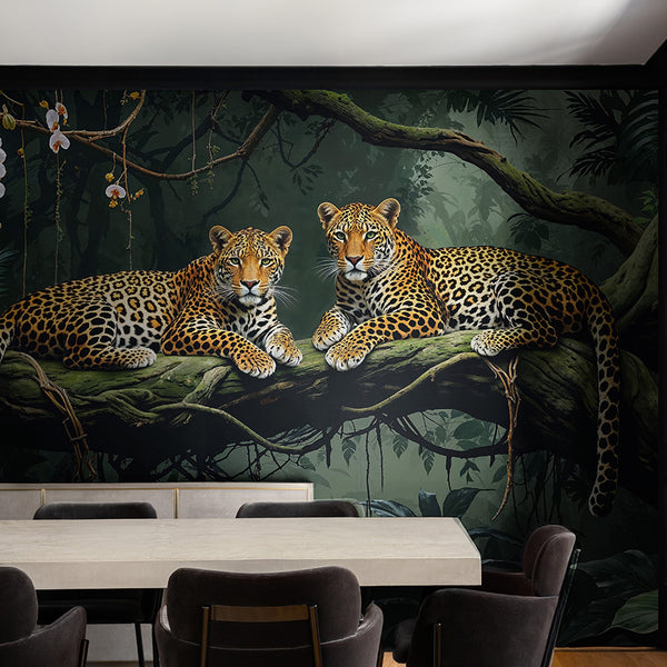 Leopard Twins in the Canopy