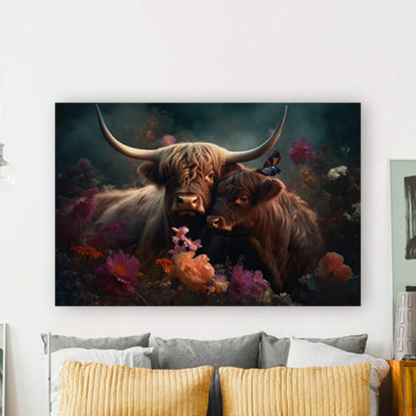 Highland Cow Couple LS